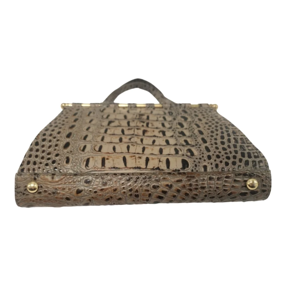 Merrell McGuiness‎ Croc Embossed Leather Reversible Handbag Clutch Rare